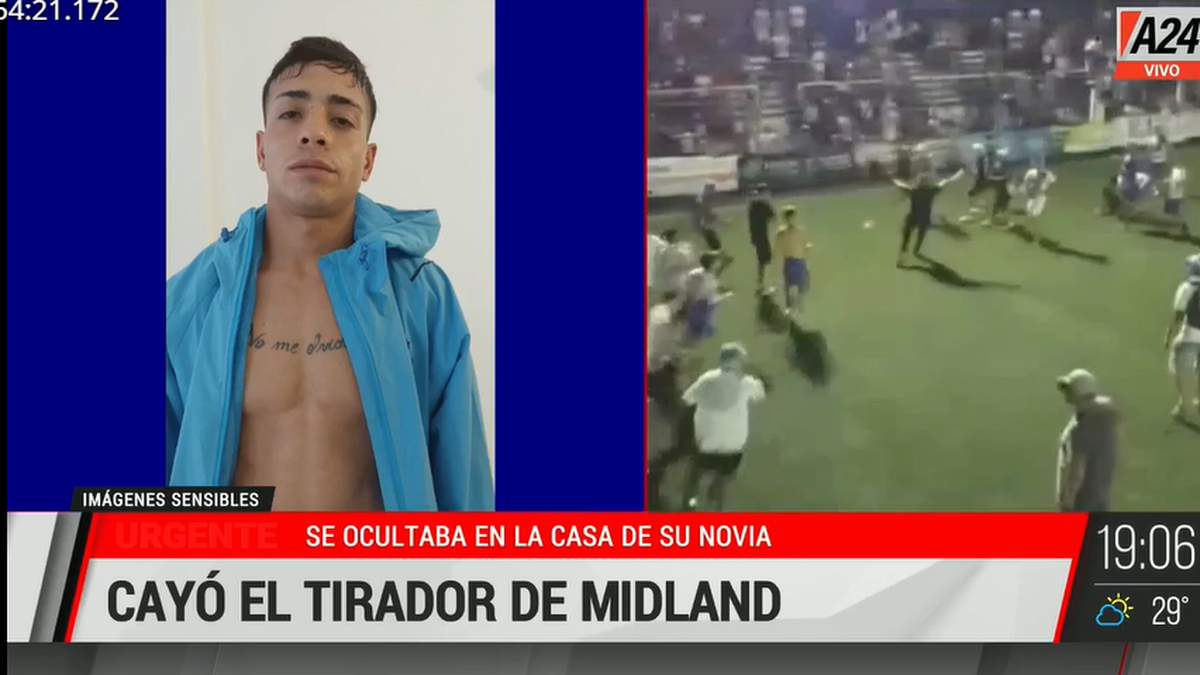 Cayó el tirador de Midland. (Foto: captura A24)