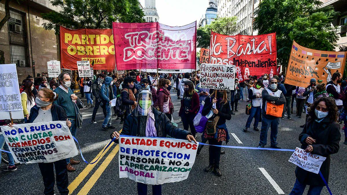 Cómo será la marcha federal de la izquierda a Plaza de Mayo