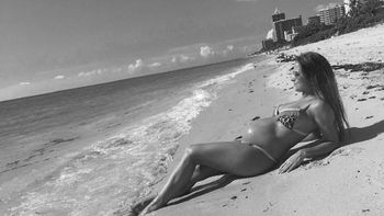 Lourdes Sánchez disfruta de unos días de descanso, a tres meses de dar a luz