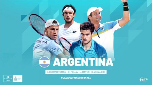 Gaudio eligió a parte del equipo para la Copa Davis 2019: Schwartzman, Pella, Mayer y Zeballos