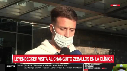 Leyendeker fue a visitar al Changuito Zeballos a la clínica y dio detalles de lo que habló con el pibe de Boca