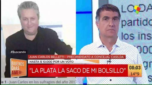 Un candidato a concejal sortea premios de hasta $10 mil pesos para que lo voten