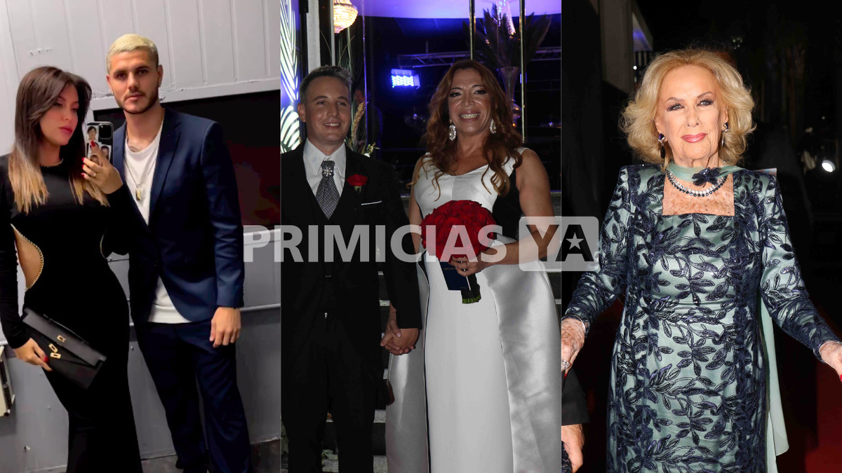Todos los looks del casamiento de Lizy Tagliani y Sebastián Nebot: desde Mirtha Legrand hasta Wanda Nara junto a Mauro Icardi