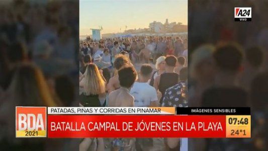 Batalla campal en Pinamar: una joven recibió un botellazo