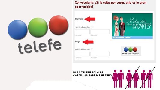 Indignación con Telefe por pensar un casamiento solo para heterosexuales