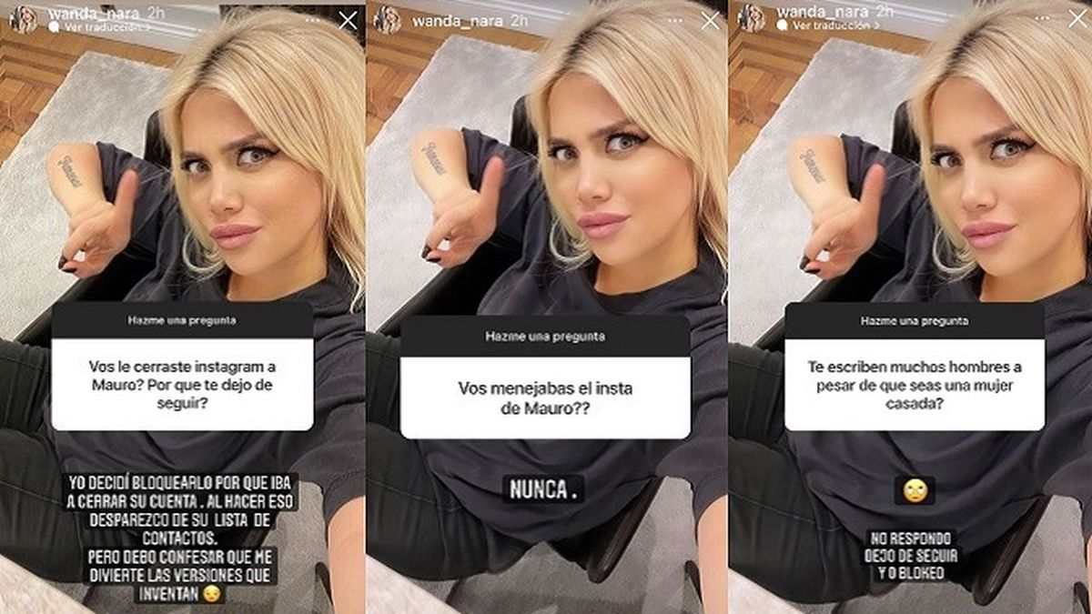 Adem&aacute;s, Wanda Nara se refiri&oacute; al cierre de la cuenta de Instagram de su marido Mauro Icardi.&nbsp;