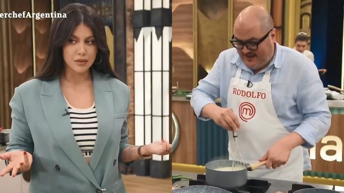 Wanda Nara apuró a Rodolfo en MasterChef y el participante le cortó el rostro: No quiero charlar