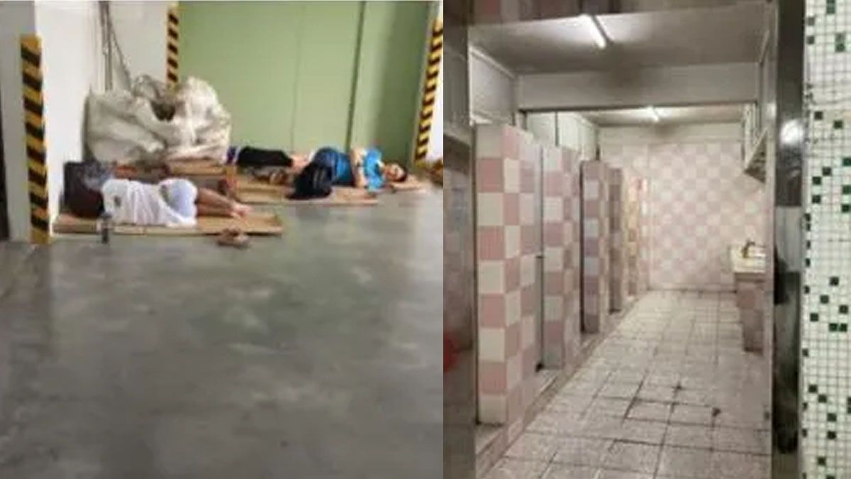 Dormir en el piso de la empresa y baños sin mantenimiento. Asó están los trabajadores chinos de juguetes. (Foto: Gentileza The Sun)