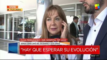 Olga Fernández, directora del Hospital: Sergio Denis no está en condiciones de ser trasladado