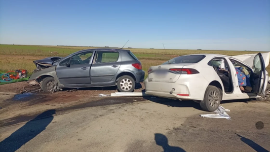 Cuatro muertos en un choque frontal en un cruce peligroso de Coronel Rosales