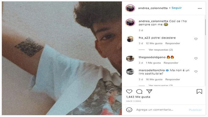 Italia: se tatuó el certificado de vacunación de COVID-19