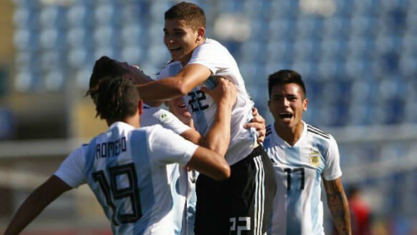 Un gol de Álvarez le dio la victoria a una Argentina que sueña con ir al Mundial