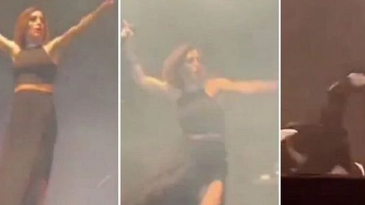 Video: La Sole se desplomó en el escenario y asustó a sus fanáticos