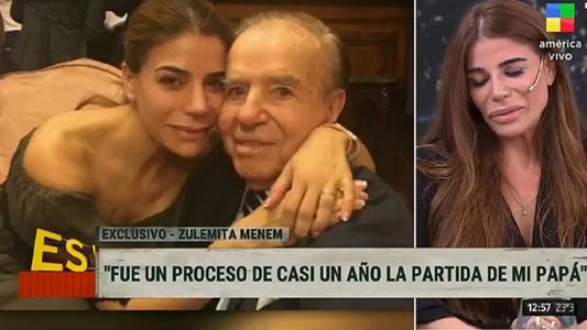 Zulemita Menem contó las señales que recibe de su papá, a un mes de su muerte