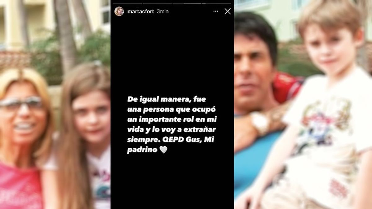 Marta Fort despidió a Gustavo Martínez desde sus redes sociales, tras su inesperado suicidio esta madrugada. 
