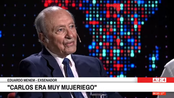 Eduardo Menem con Luis Novaresio: Carlos hubiera apoyado a Milei