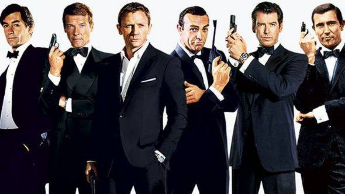 Todos los actores que encarnaron a James Bond hasta el momento.