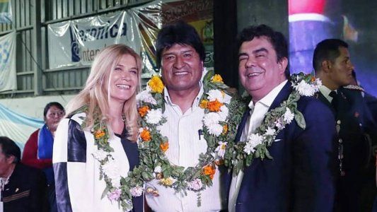 Evo Morales llegó a la Argentina y visitó a la comunidad boliviana en La Matanza