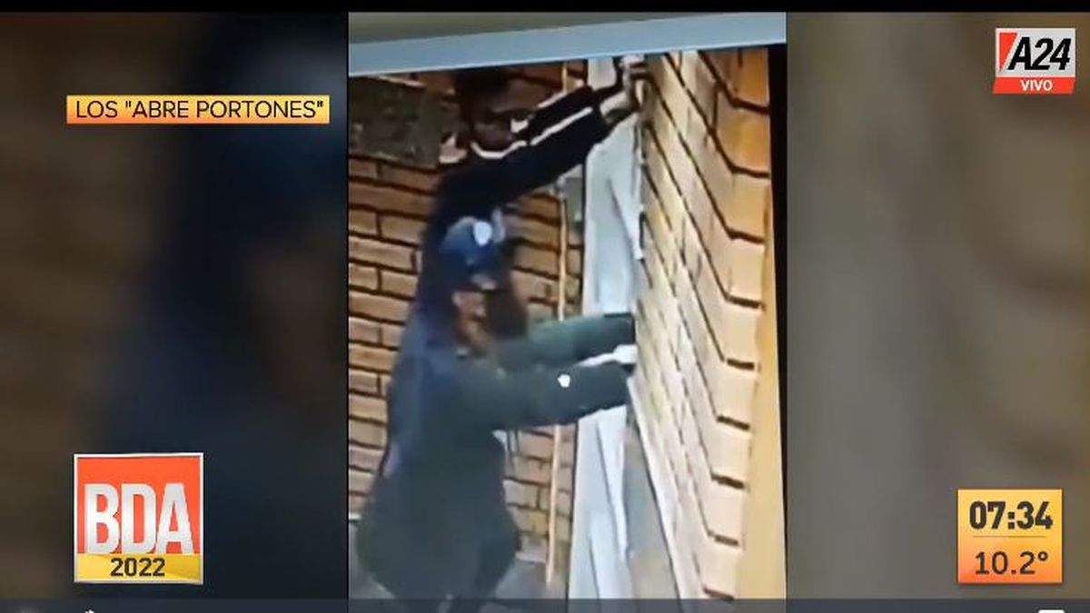 Villa Urquiza: así vuelven a atacar los abre portones. (Captura de Tv)