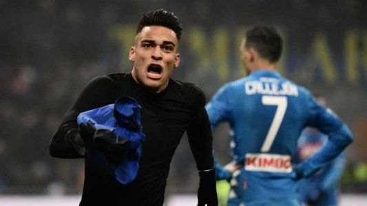 Lautaro Martínez le dio el triunfo a Inter contra Nápoli en el último minuto