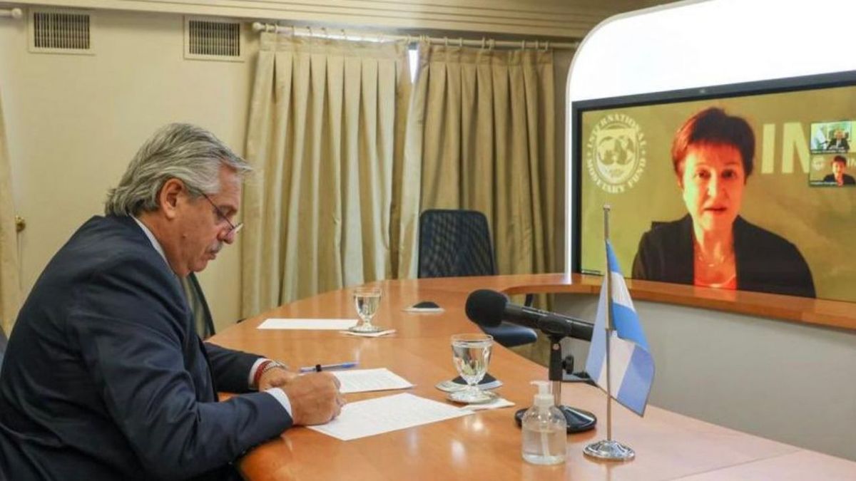 Alberto Fernández y Kristalina Georgieva conversaron sobre el programa de Facilidades Extendidas que se aprueba el viernes por el board del Fondo