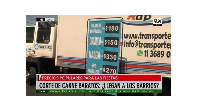 Así son las “carnicerías móviles” con cortes baratos para las fiestas