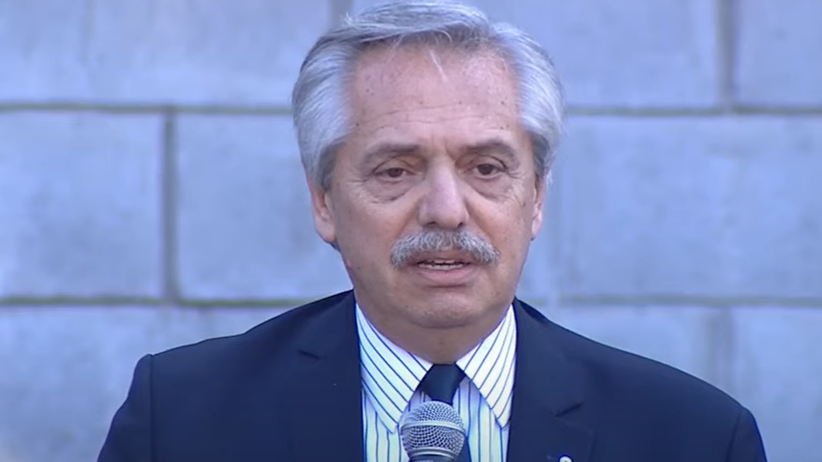 Alberto Fernández en Avellaneda. (Captura)