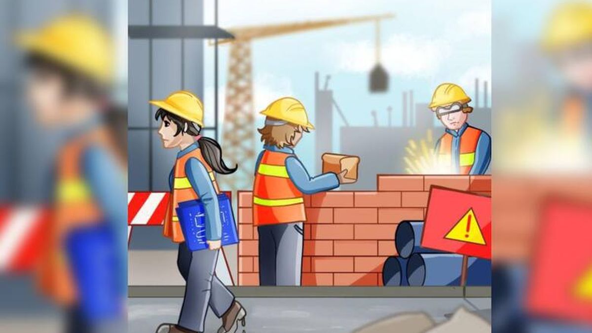 Desafío visual: encontrá los tres errores en una obra de construcción antes de un minuto