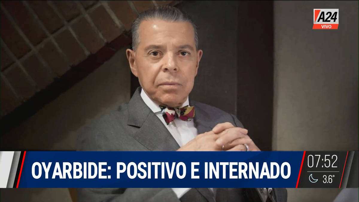 Norberto Oyarbide tiene Covid y está internado con una neumonía bilateral. (Captura de Tv)