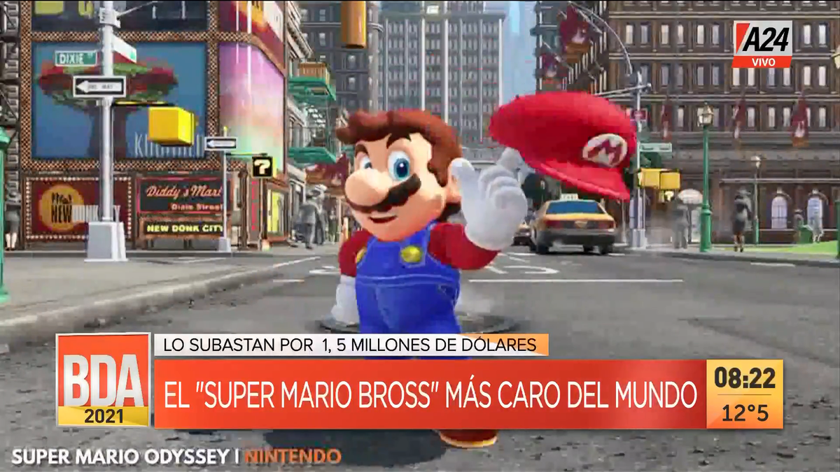 Récord del videojuego más caro del mundo: Super Mario Bros. (Captura de Tv)