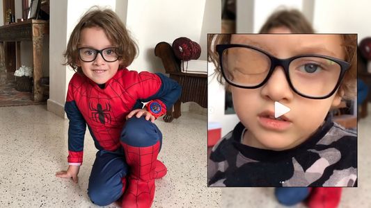 Así se enteró Gi Lesme que su peque Benicio Ortellado necesitaba anteojos