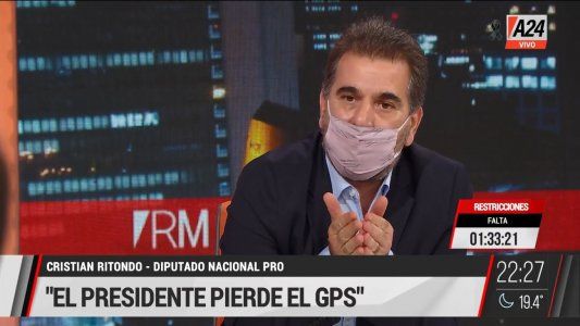 Cristian Ritondo: El Presidente perdió el GPS y Kicillof no sabe cuántos casos tiene