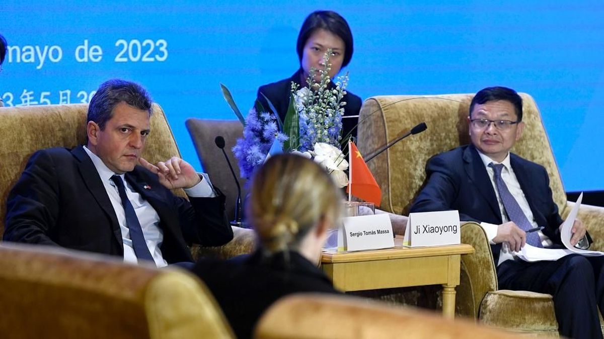 Sergio Massa y las negociaciones con China para buscar una salida a la crisis económica antes de las elecciones. Foto: Ministerio de Economía.