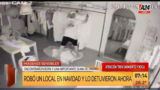 Ramos Mejía: cayó el ladrón de la Navidad