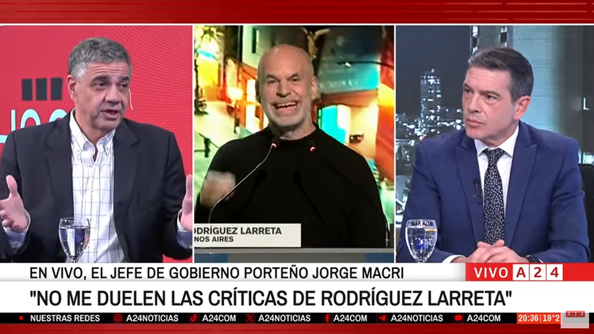 Jorge Macri visitó A24 donde cuestionó a Rodríguez Larreta (Foto: Youtube).