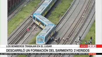 Una formación del tren Sarmiento descarriló en Liniers y el servicio funciona desde Haedo hasta Moreno