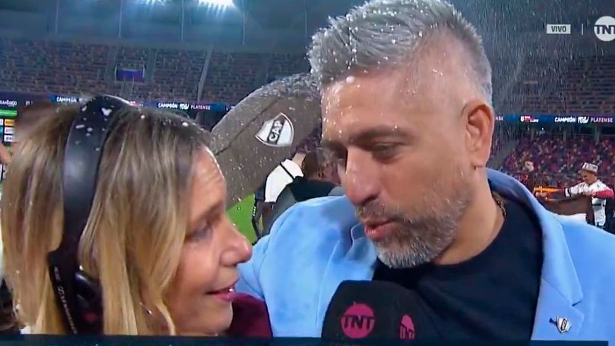 El incómodo momento de Ángela Lerena con la mujer del presidente de Plantense en medio de los festejos