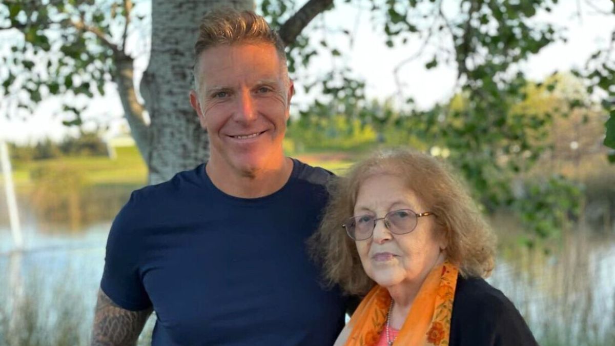 Alejandro Fantino y su mamá