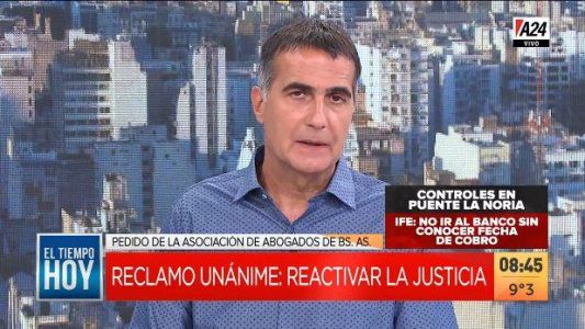 Abogados reclaman que se reactive la actividad judicial en Buenos Aires