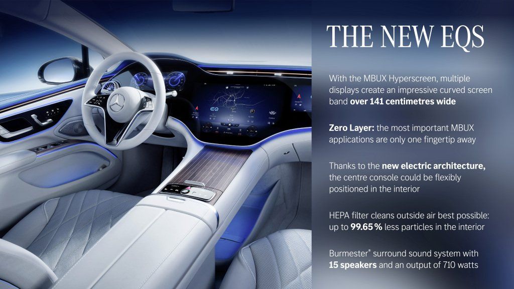 «Nuestro Mercedes-Benz EQS es el fundador de una generación completamente nueva y revolucionaria de automóviles de lujo. Sobre la base de nuestro estilo