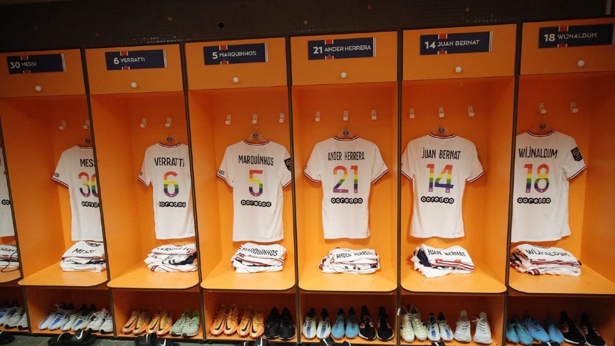El homenaje del PSG&nbsp;a la comunidad LGTBI+ con unas&nbsp;camisetas especiales&nbsp;en las que los números estaban coloreados con la bandera arcoíris