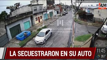 Morón: robo, secuestro y la víctima se arrojó del auto. (Captura de Tv) Morón: robo, secuestro y la víctima se arrojó del auto. (Captura de Tv)