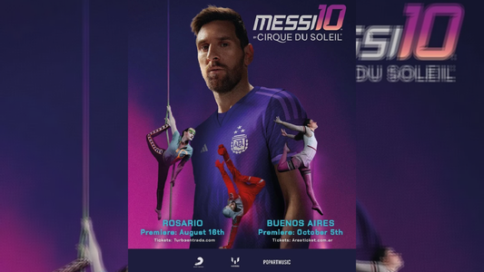Se realizó el avant première del Cirque du Soleil, Messi 10 en Buenos Aires