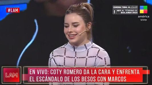 Coti Romero reveló cómo se sintió cuando Marcos Ginocchio desmintió el beso entre ambos