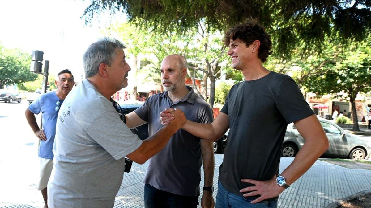 Horacio Rodríguez Larreta se mostró junto a Martín Lousteau. (Foto: Twitter)