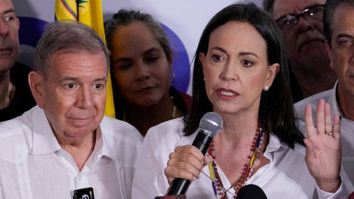 María Corina Machado aseguró que la oposición logró el 70% de votos en las elecciones de Venezuela