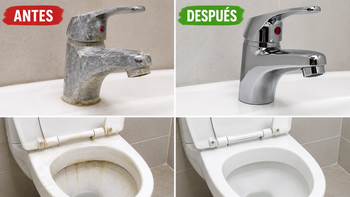 Ni vinagre ni bicarbonato: la manera más CONVENIENTE de sacar el sarro de las canillas y el inodoro
