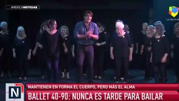 Guillermo Andino bailó junto al Ballet 40/90, una experiencia inolvidable
