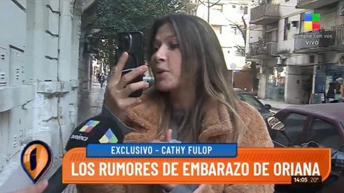 Catherine Fulop llamó en vivo a Oriana Sabatini para saber si está embarazada.&nbsp;