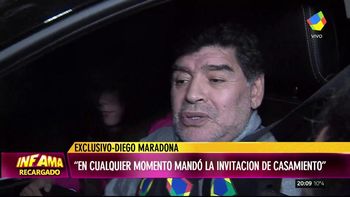 Maradona contó que quiere casarse con Rocío Oliva
